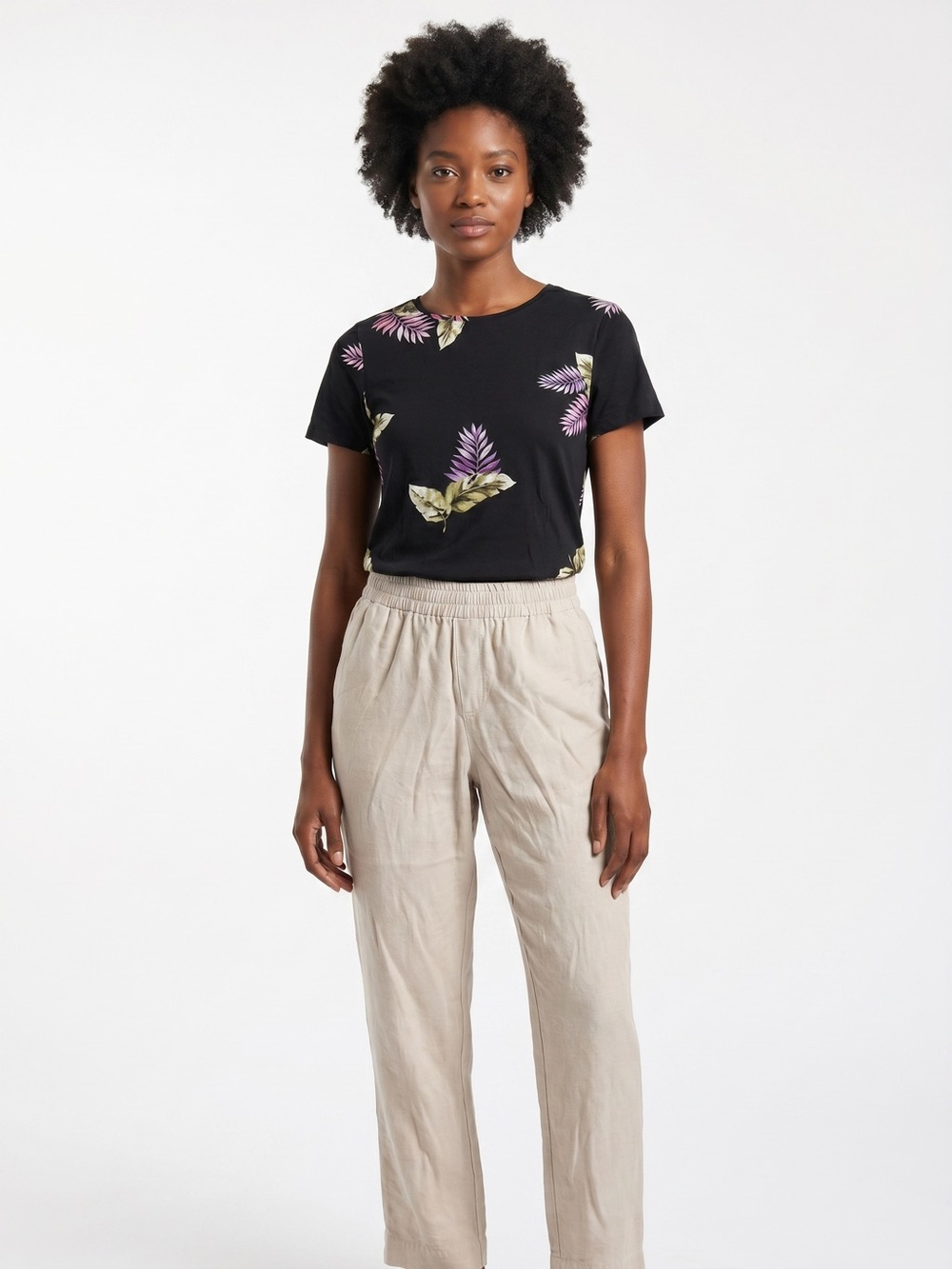 A New Day pull up tan pants, Elastic Waistband,  Rayon Blend, XL